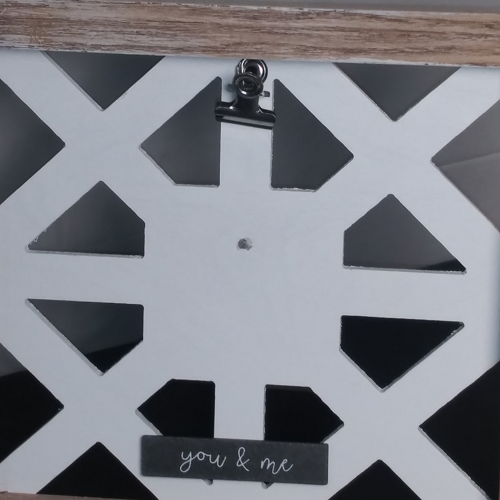 Rustic White and Brown Photo Frame - Picture 2 of 3